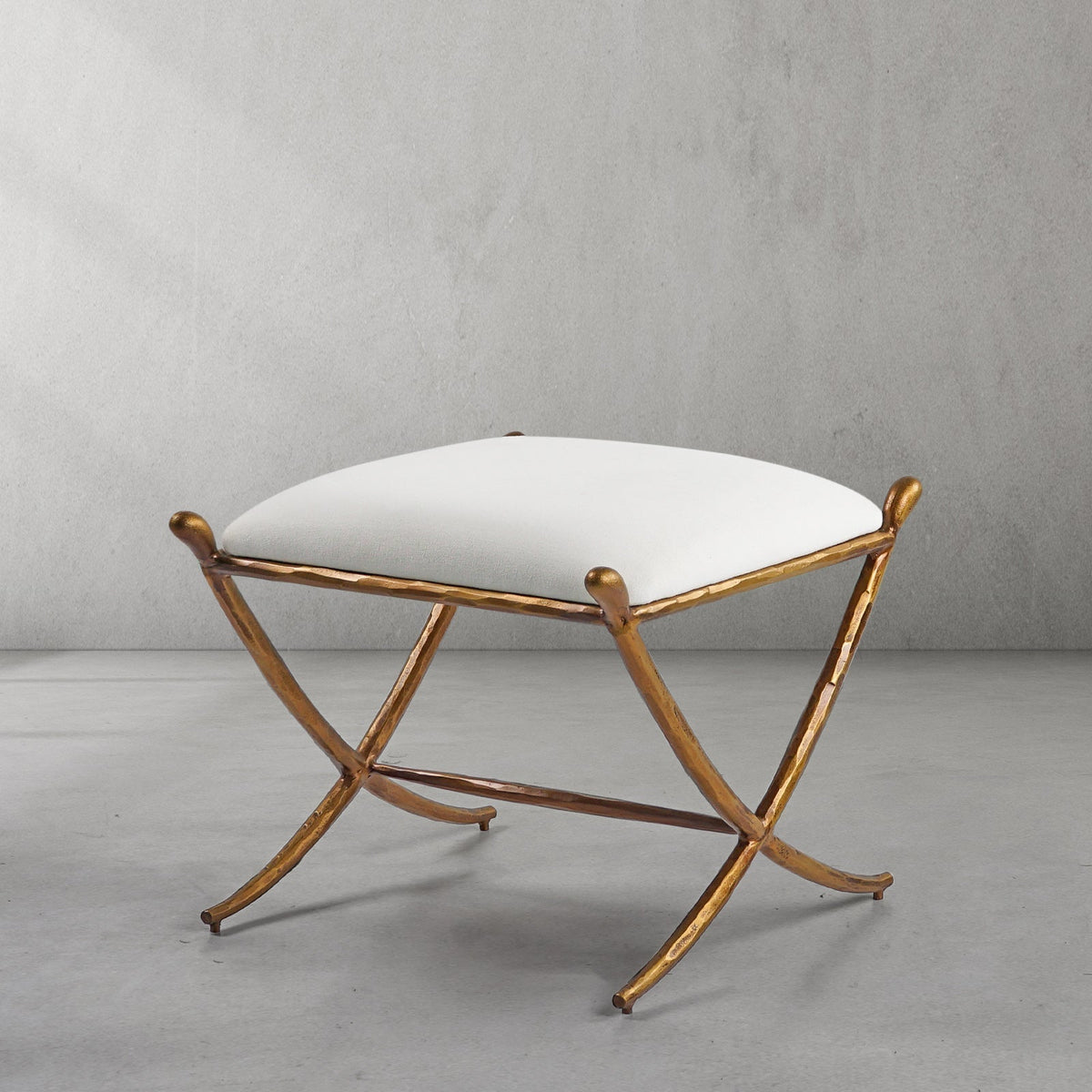 Thomson Horn Fabric Base Stool