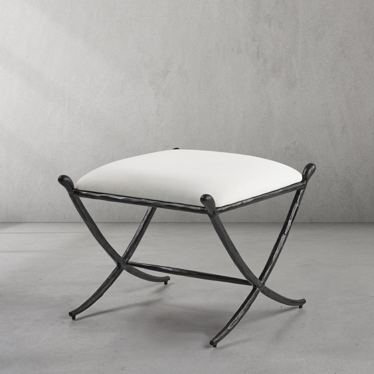 Thomson Horn Fabric Base Stool