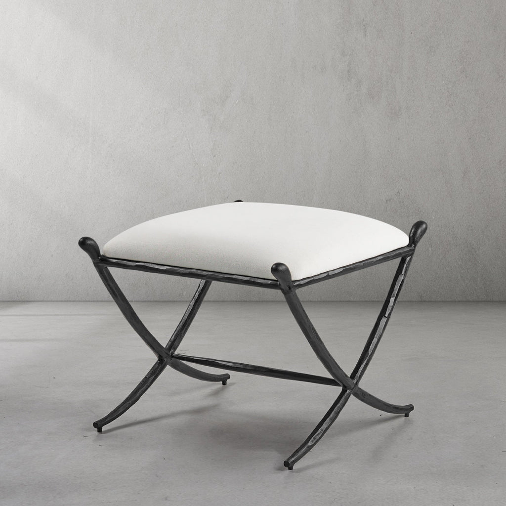 Thomson Horn Fabric Base Stool