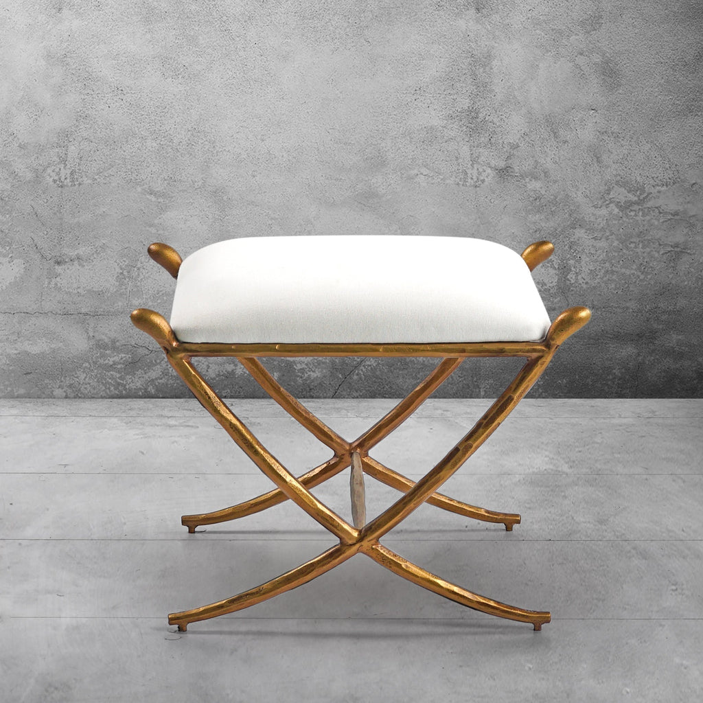 Thomson Horn Fabric Base Stool