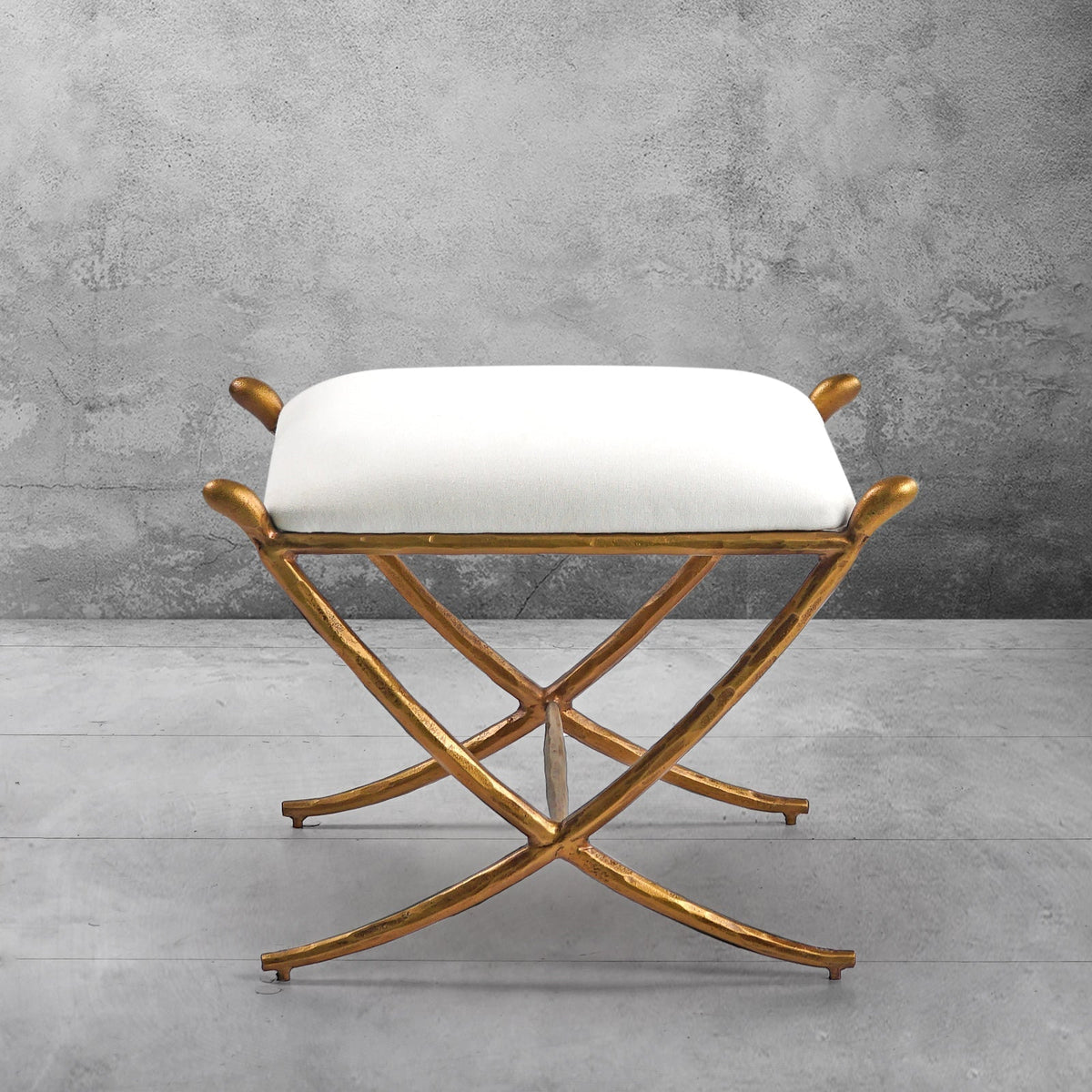 Thomson Horn Fabric Base Stool