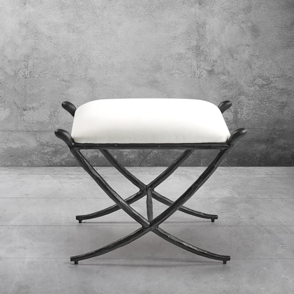 Thomson Horn Fabric Base Stool