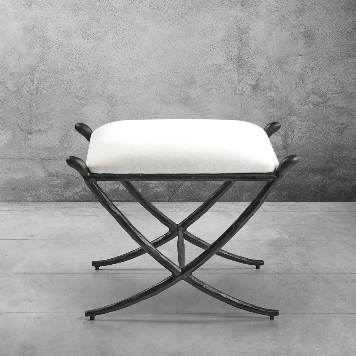 Thomson Horn Fabric Base Stool
