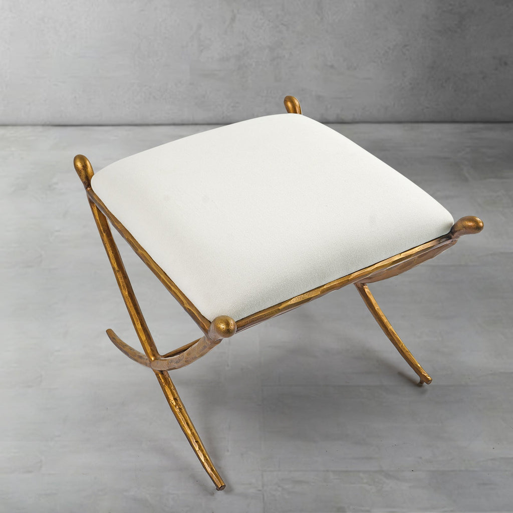 Thomson Horn Fabric Base Stool
