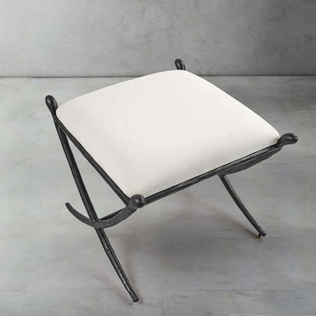 Thomson Horn Fabric Base Stool