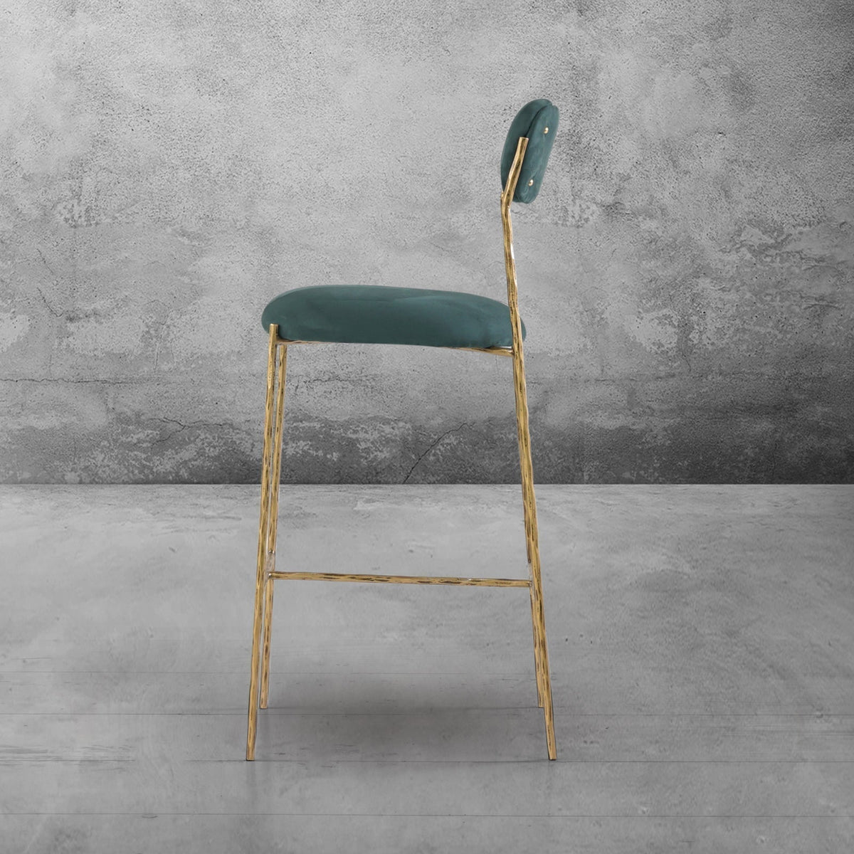 Thomson Green Fabric Bar Stool