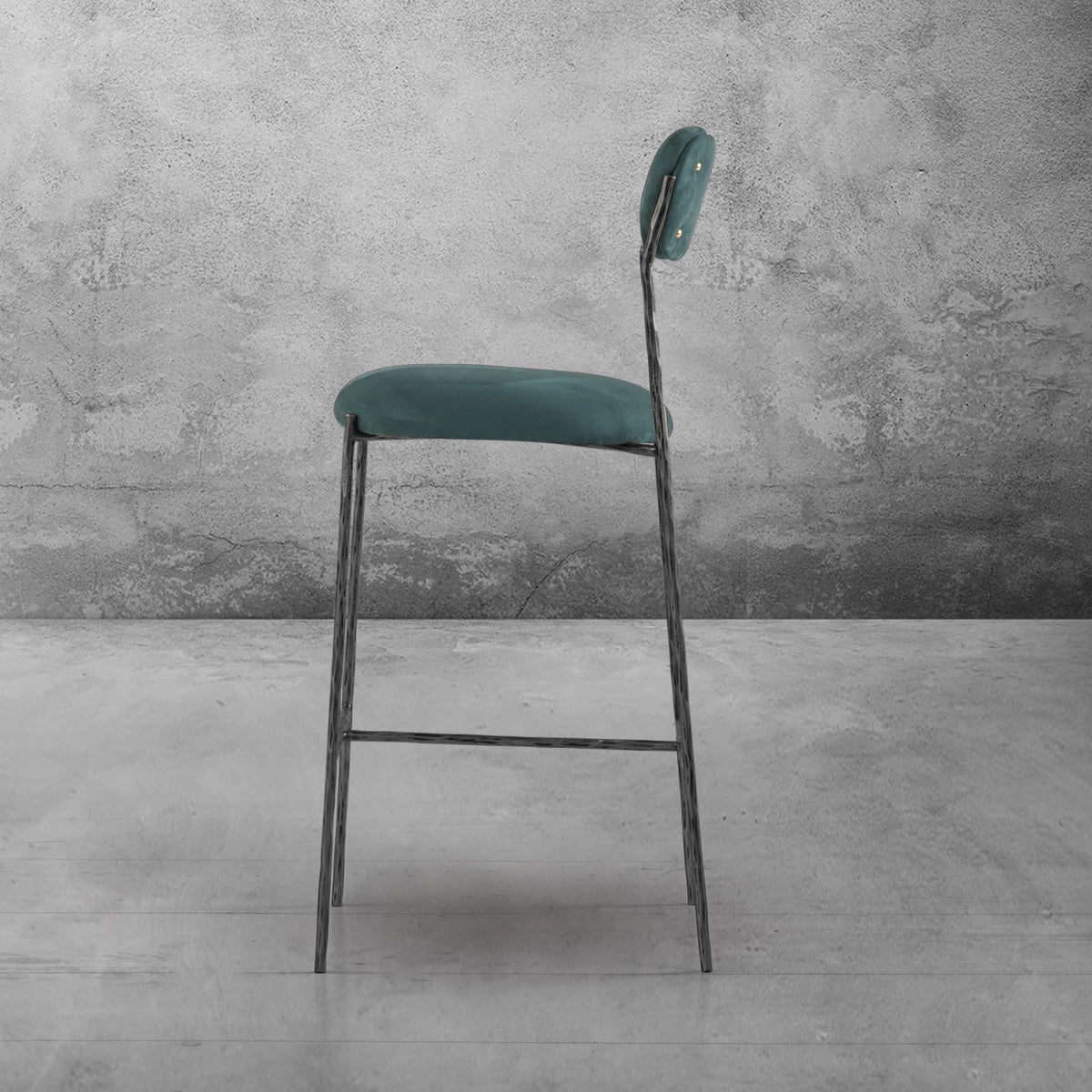 Thomson Green Fabric Bar Stool