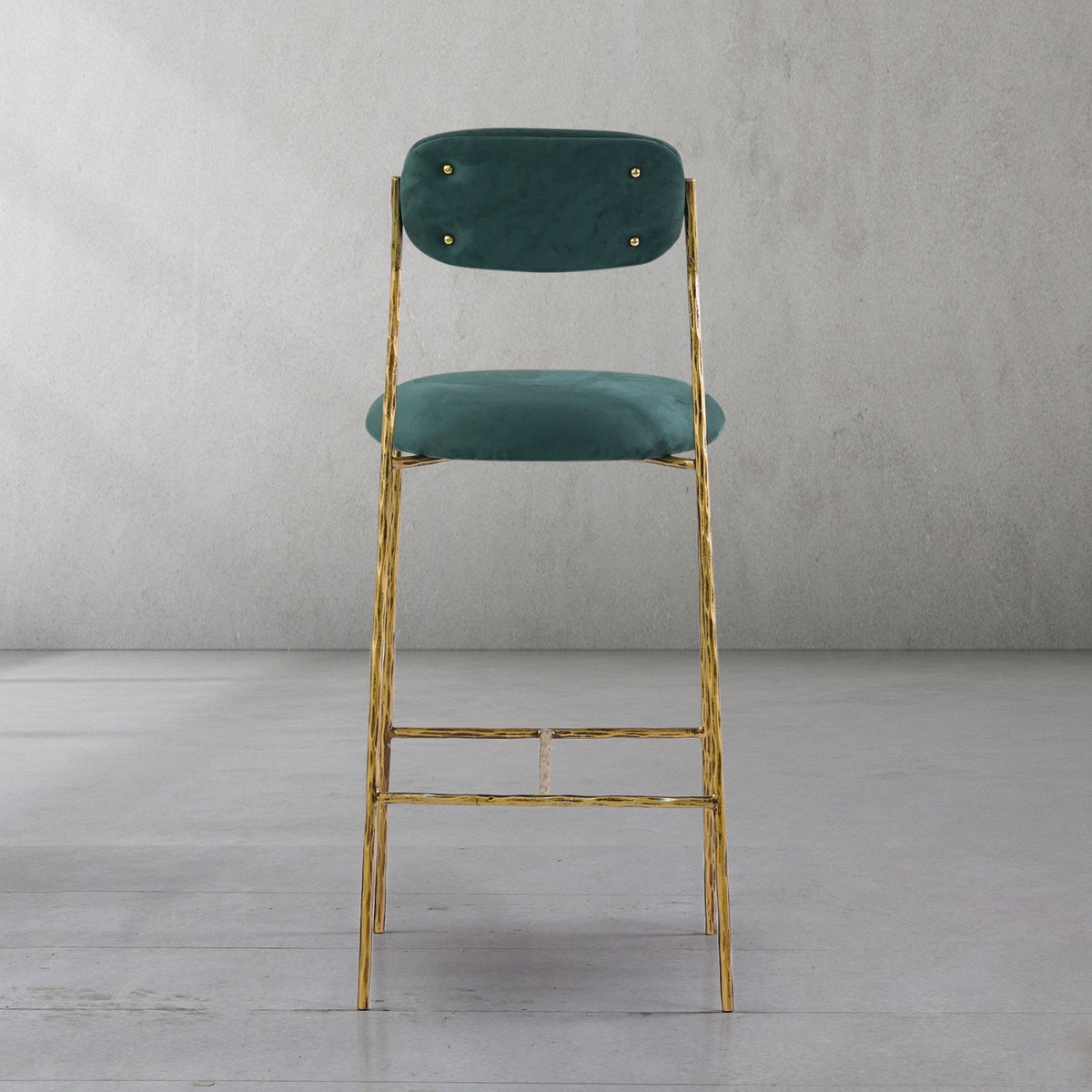 Thomson Green Fabric Bar Stool