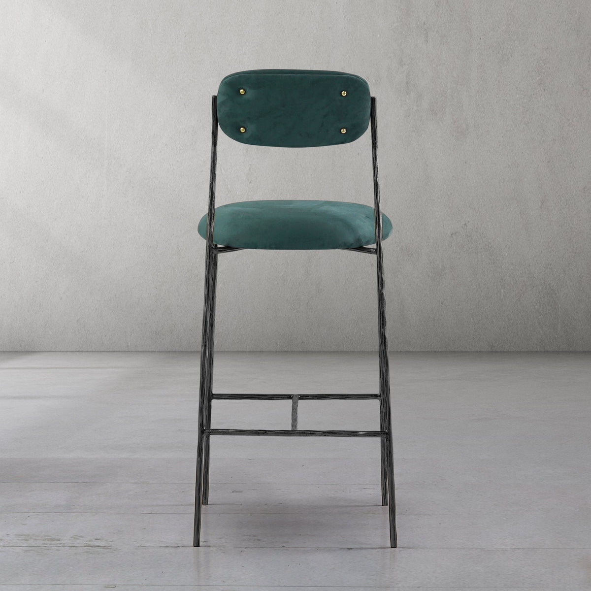 Thomson Green Fabric Bar Stool