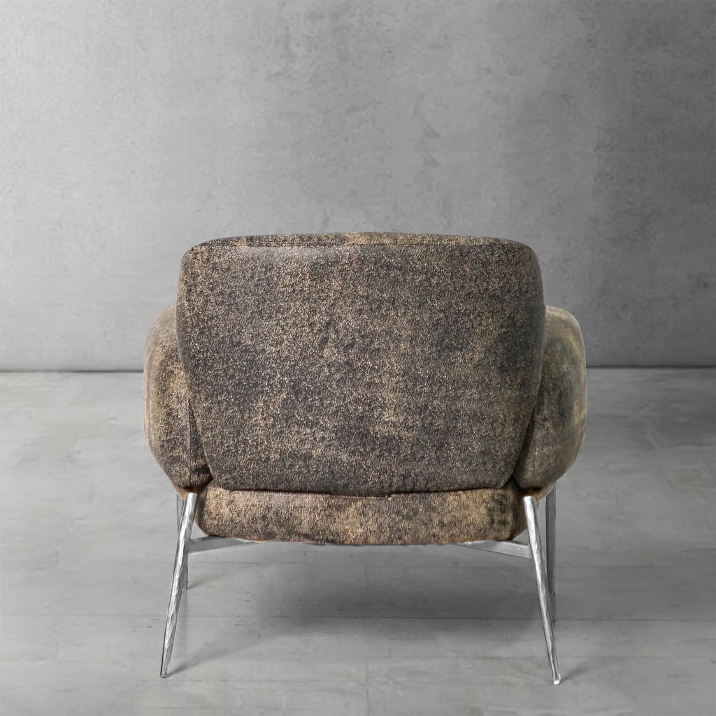 Thomson Vintage Pearl Grain Cowhide Lounge Chair