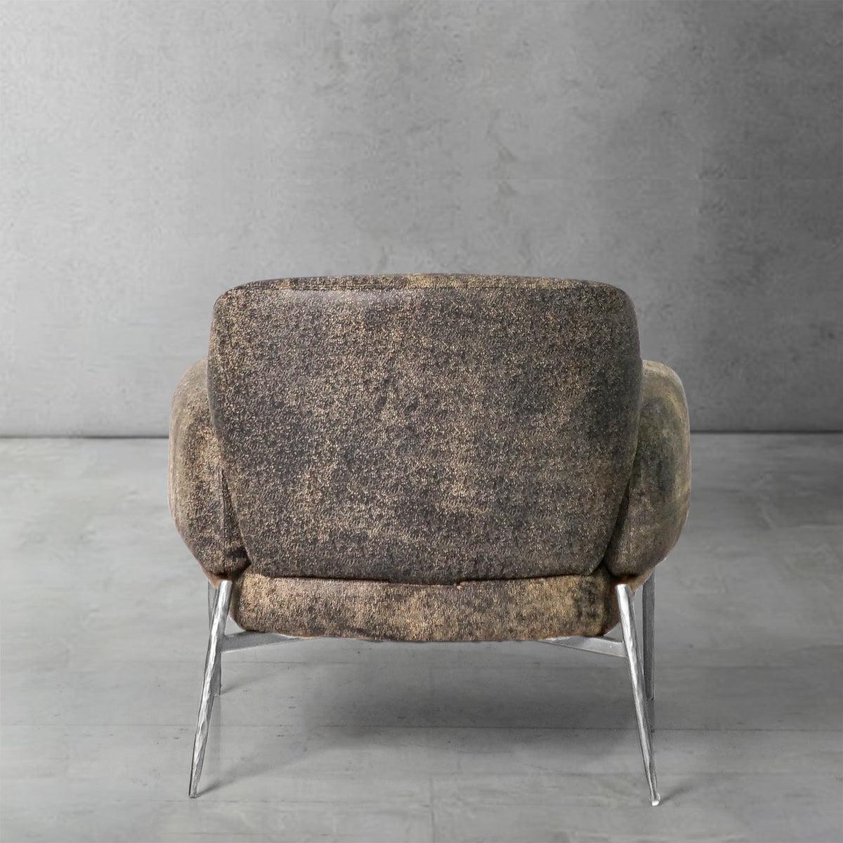 Thomson Vintage Pearl Grain Cowhide Lounge Chair