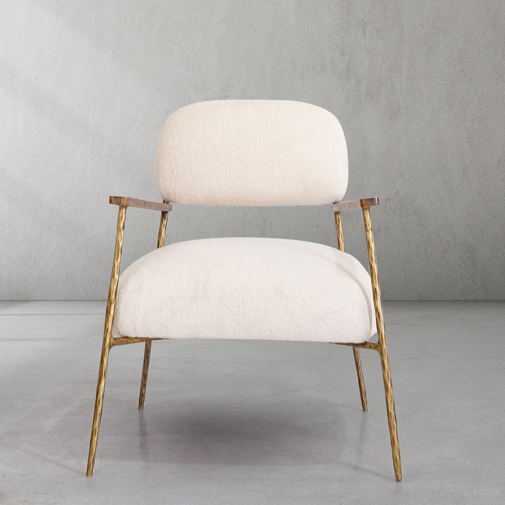 Thomson White Pure Wood Handrail Chair