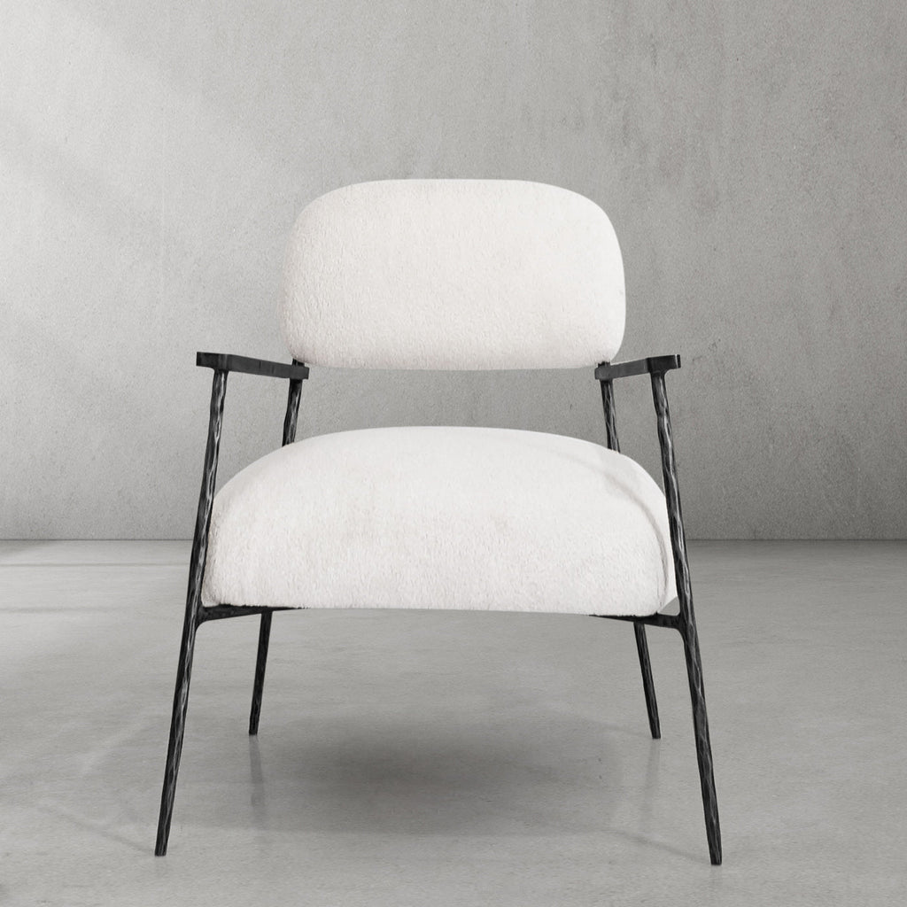 Thomson White Pure Wood Handrail Chair