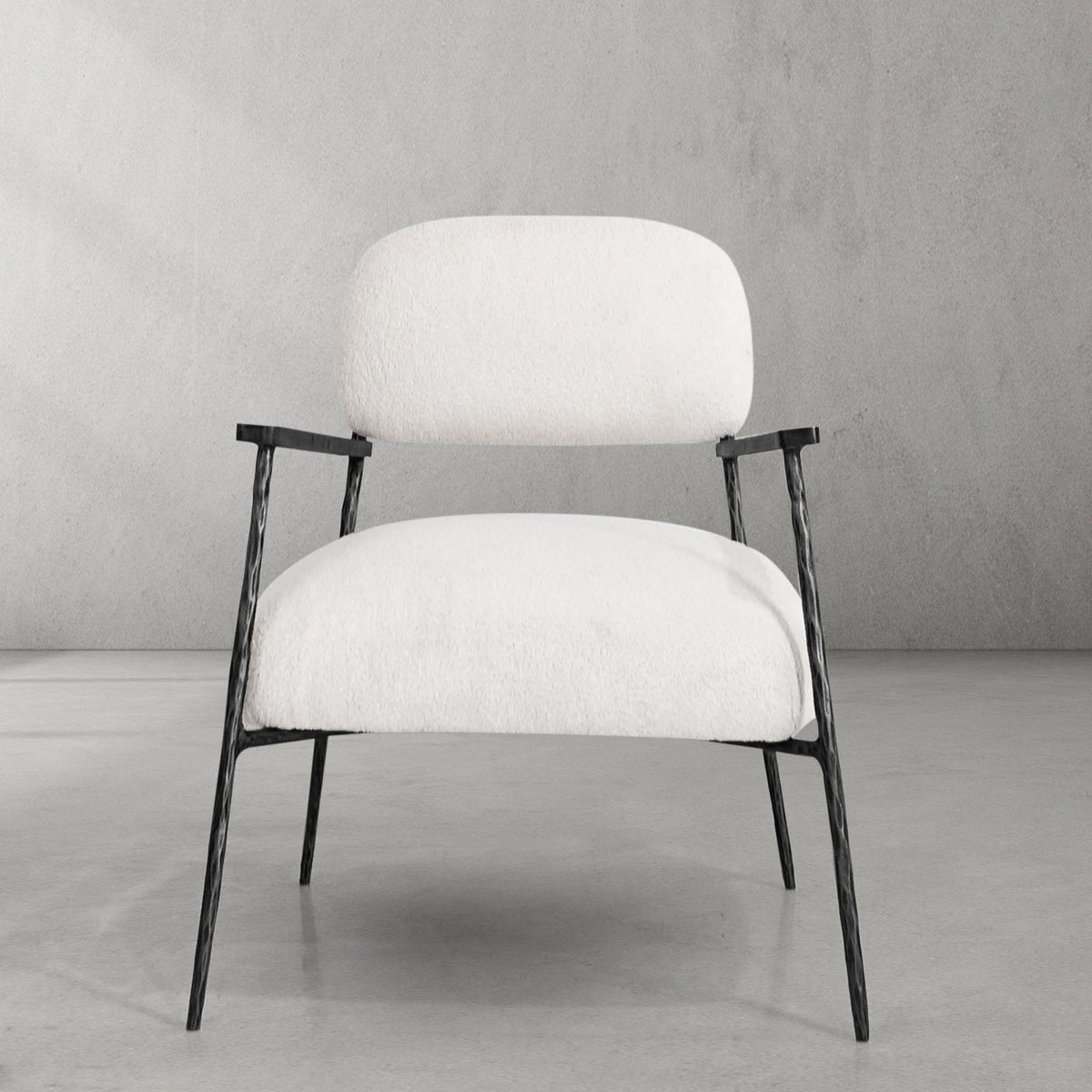 Thomson White Pure Wood Handrail Chair