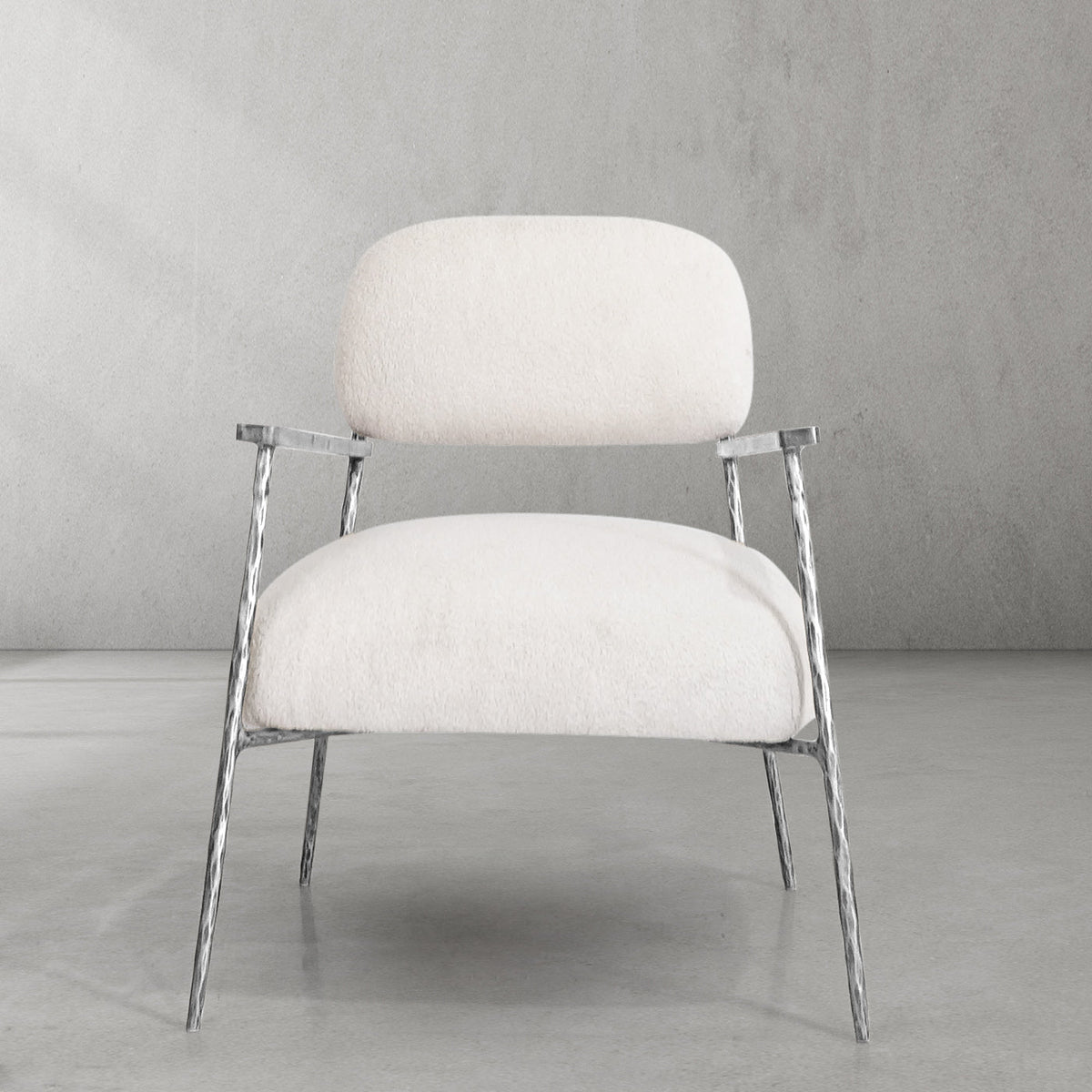 Thomson White Pure Wood Handrail Chair