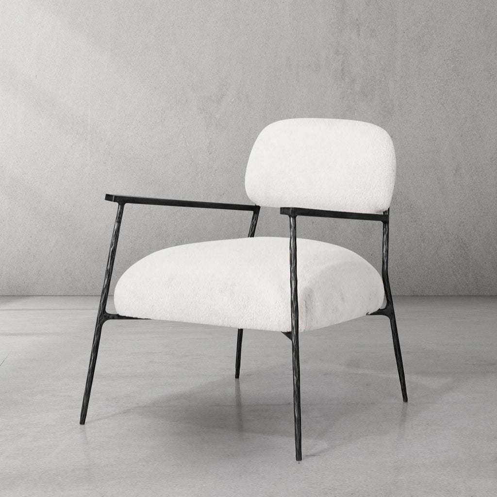 Thomson White Pure Wood Handrail Chair