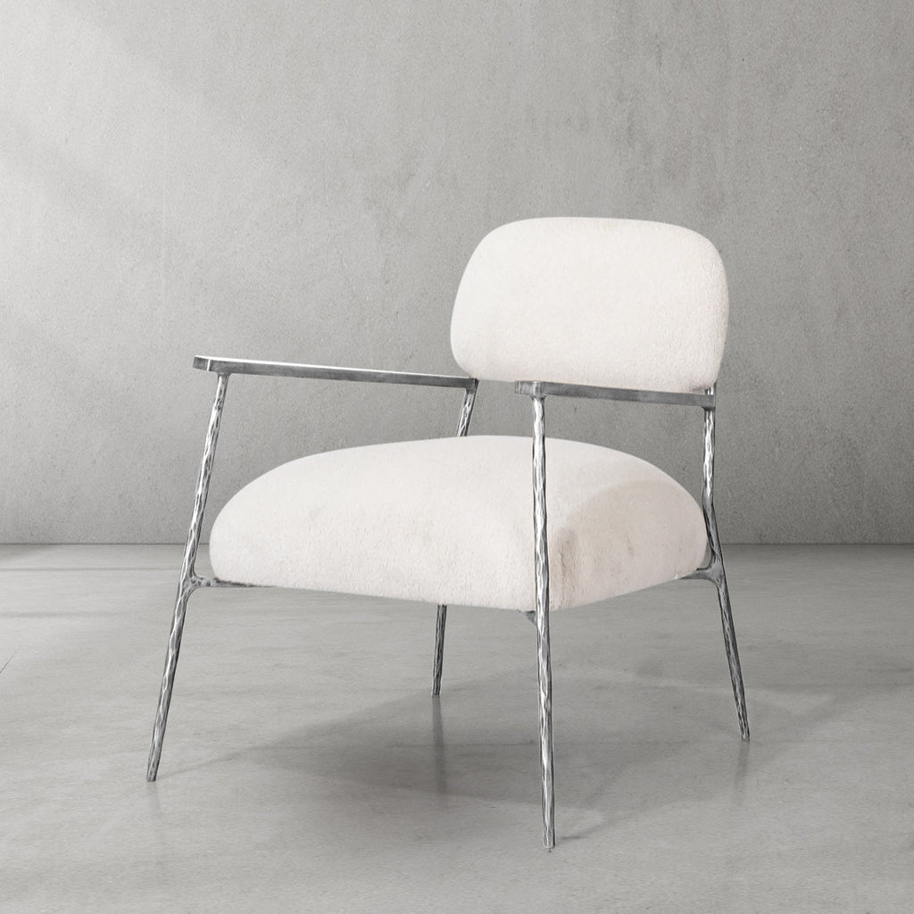 Thomson White Pure Wood Handrail Chair