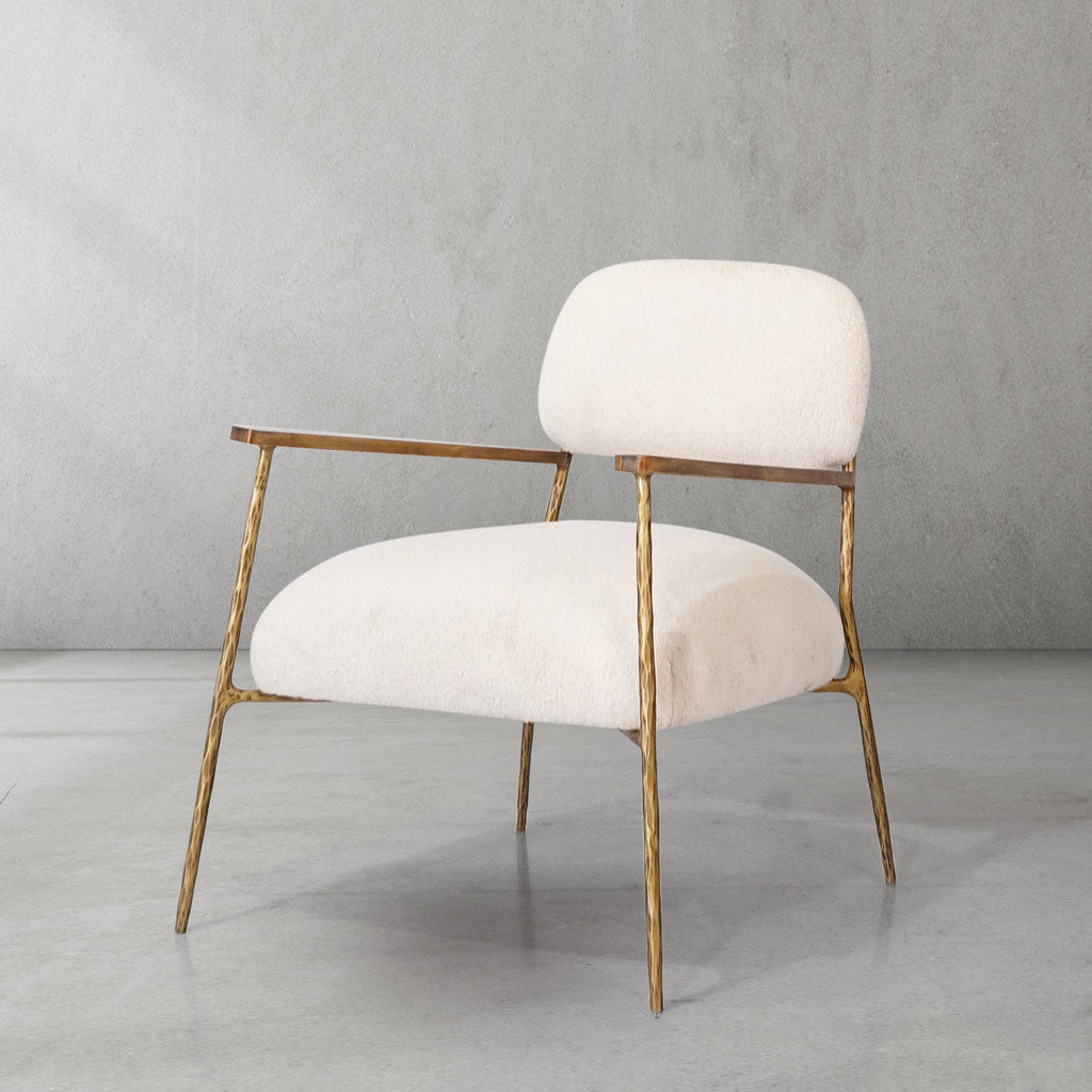Thomson White Pure Wood Handrail Chair