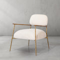 Thomson White Pure Wood Handrail Chair