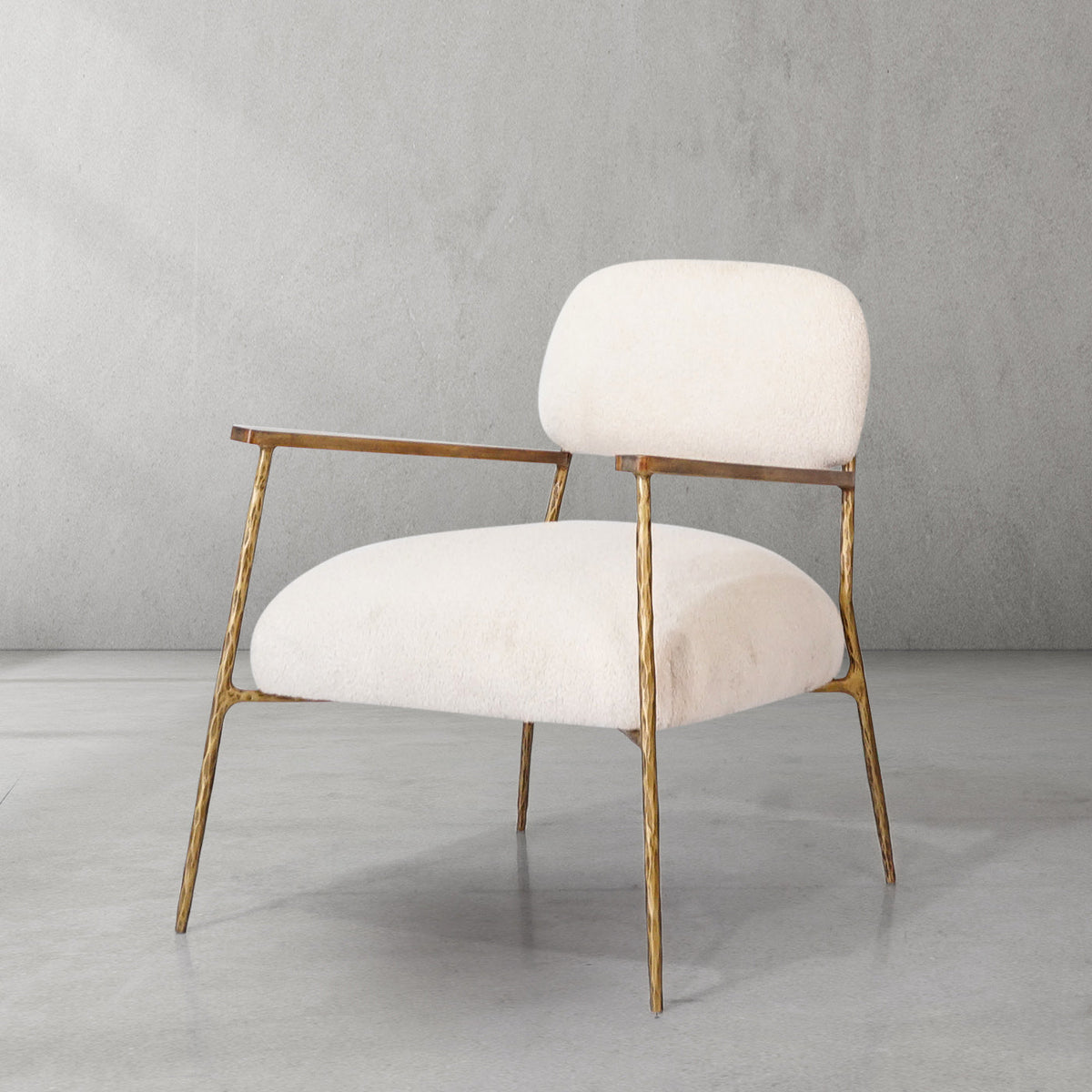 Thomson White Pure Wood Handrail Chair