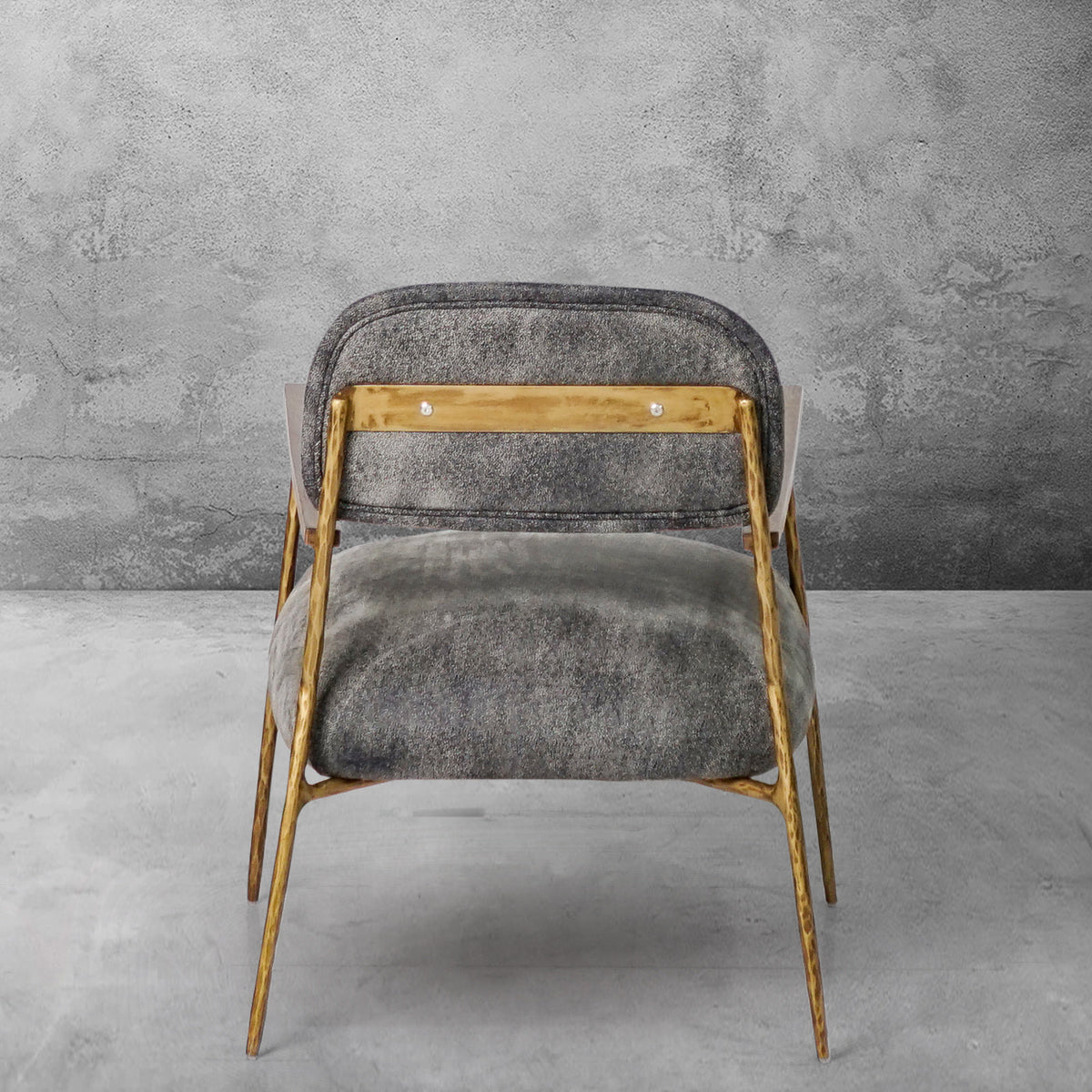 Thomson Grey Pearl Grain Leather Armchair