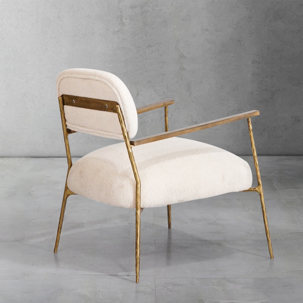Thomson White Pure Wood Handrail Chair