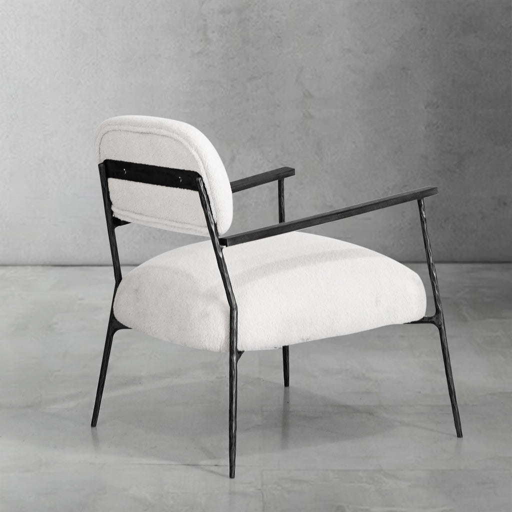 Thomson White Pure Wood Handrail Chair