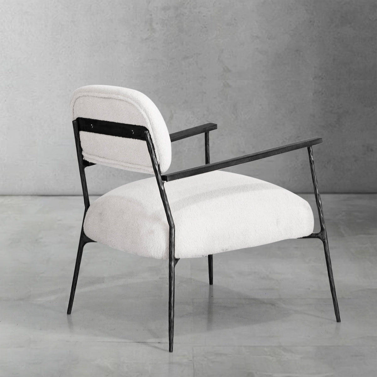 Thomson White Pure Wood Handrail Chair