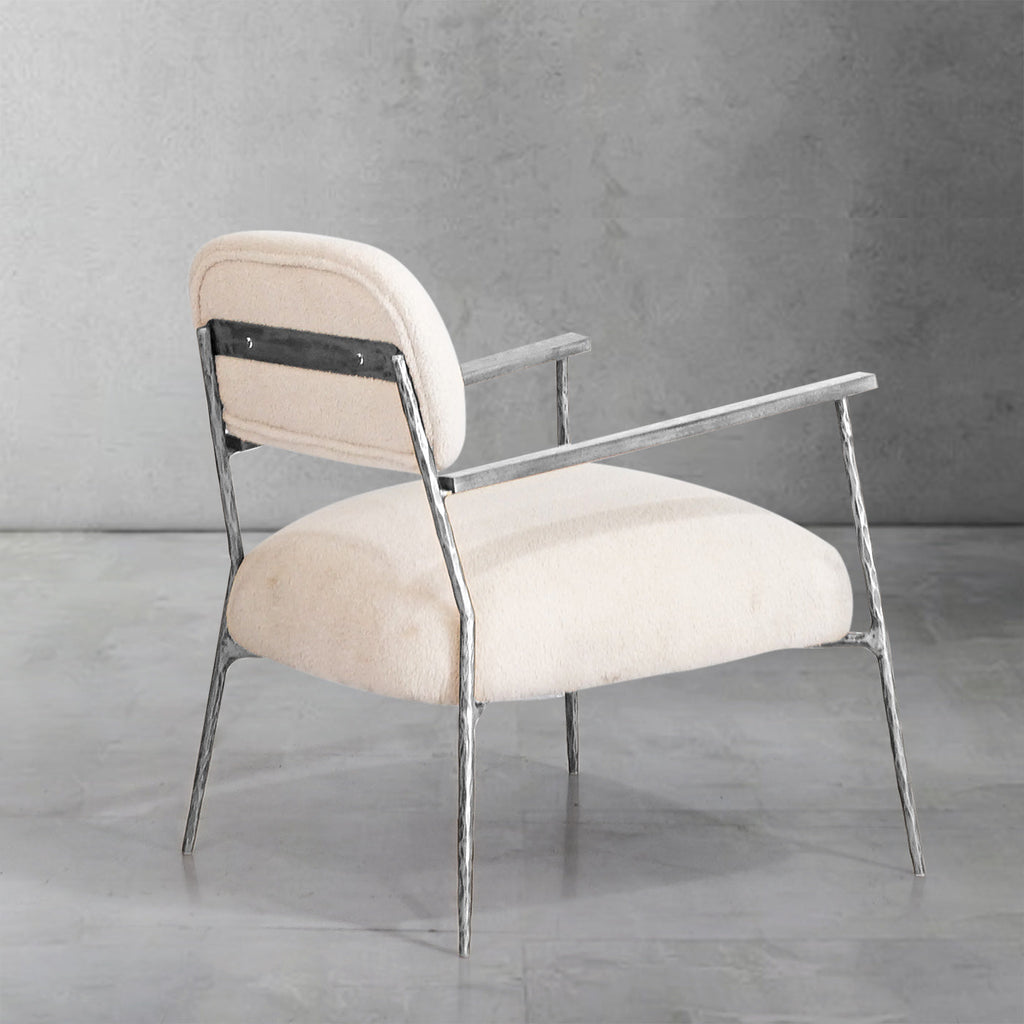 Thomson White Pure Wood Handrail Chair