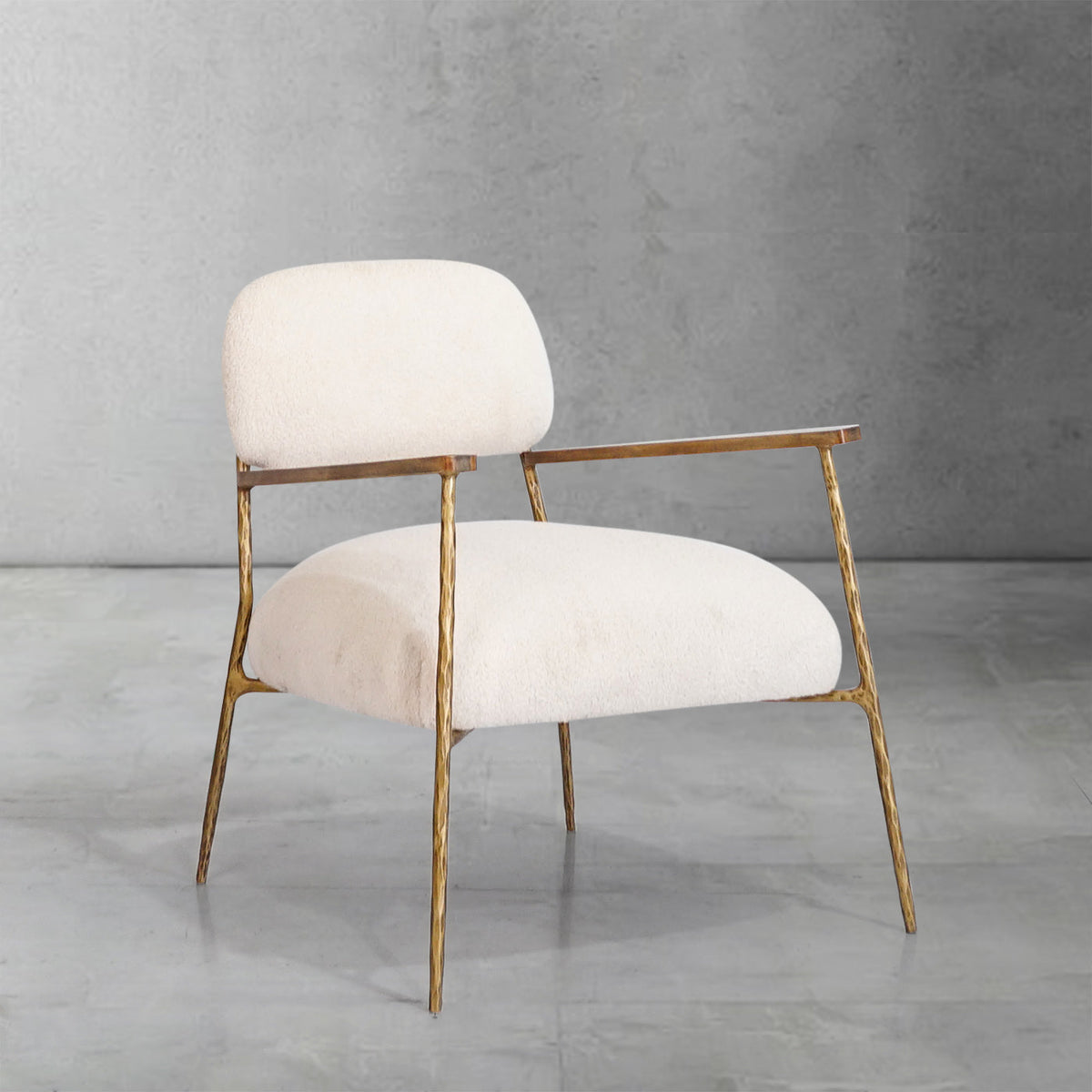 Thomson White Pure Wood Handrail Chair
