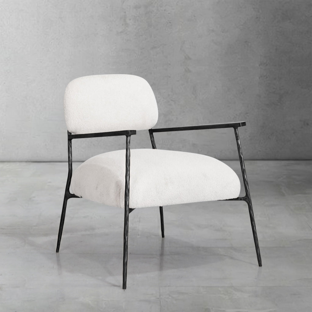 Thomson White Pure Wood Handrail Chair