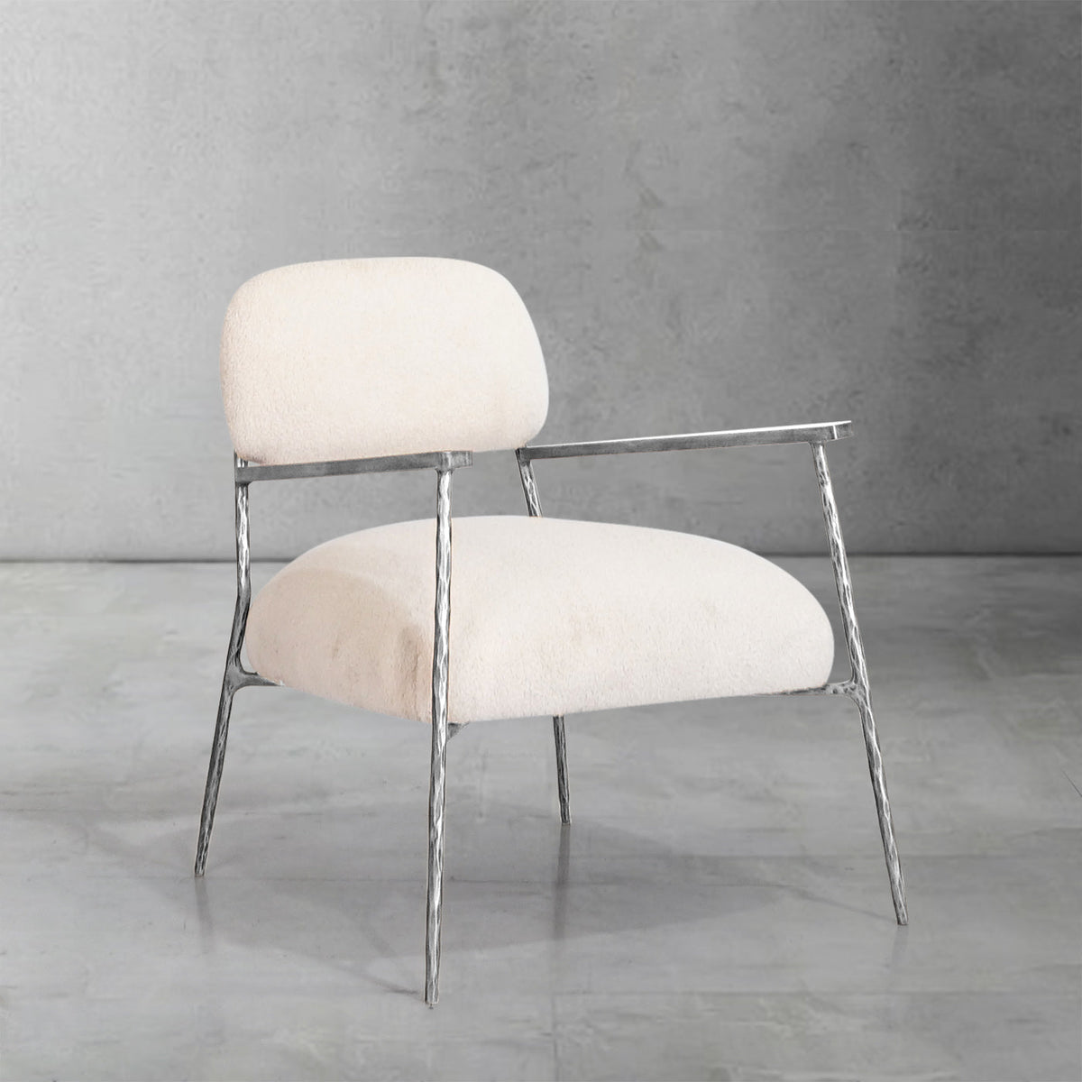 Thomson White Pure Wood Handrail Chair