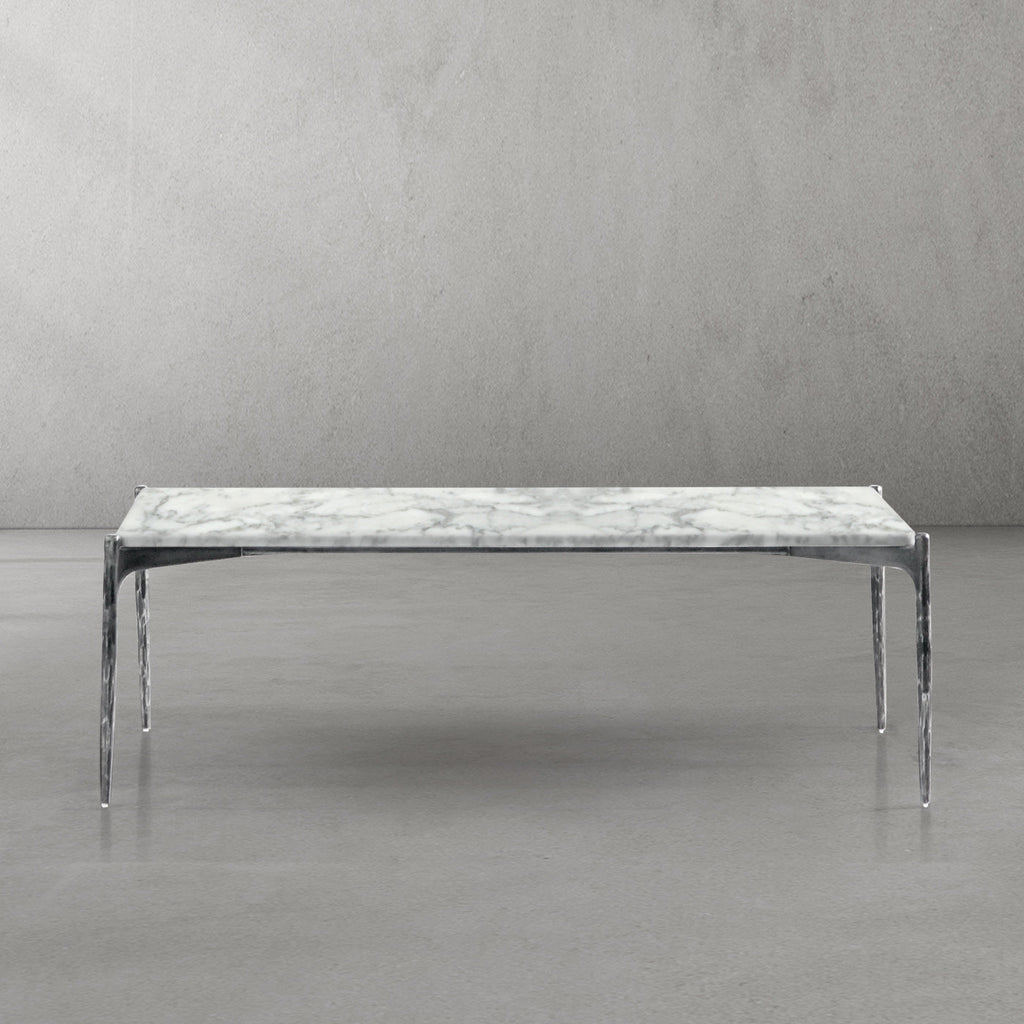Thomson Rectangle Horn Marble Coffee Table 48"W