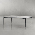 Thomson Rectangle Horn Marble Coffee Table 48"W