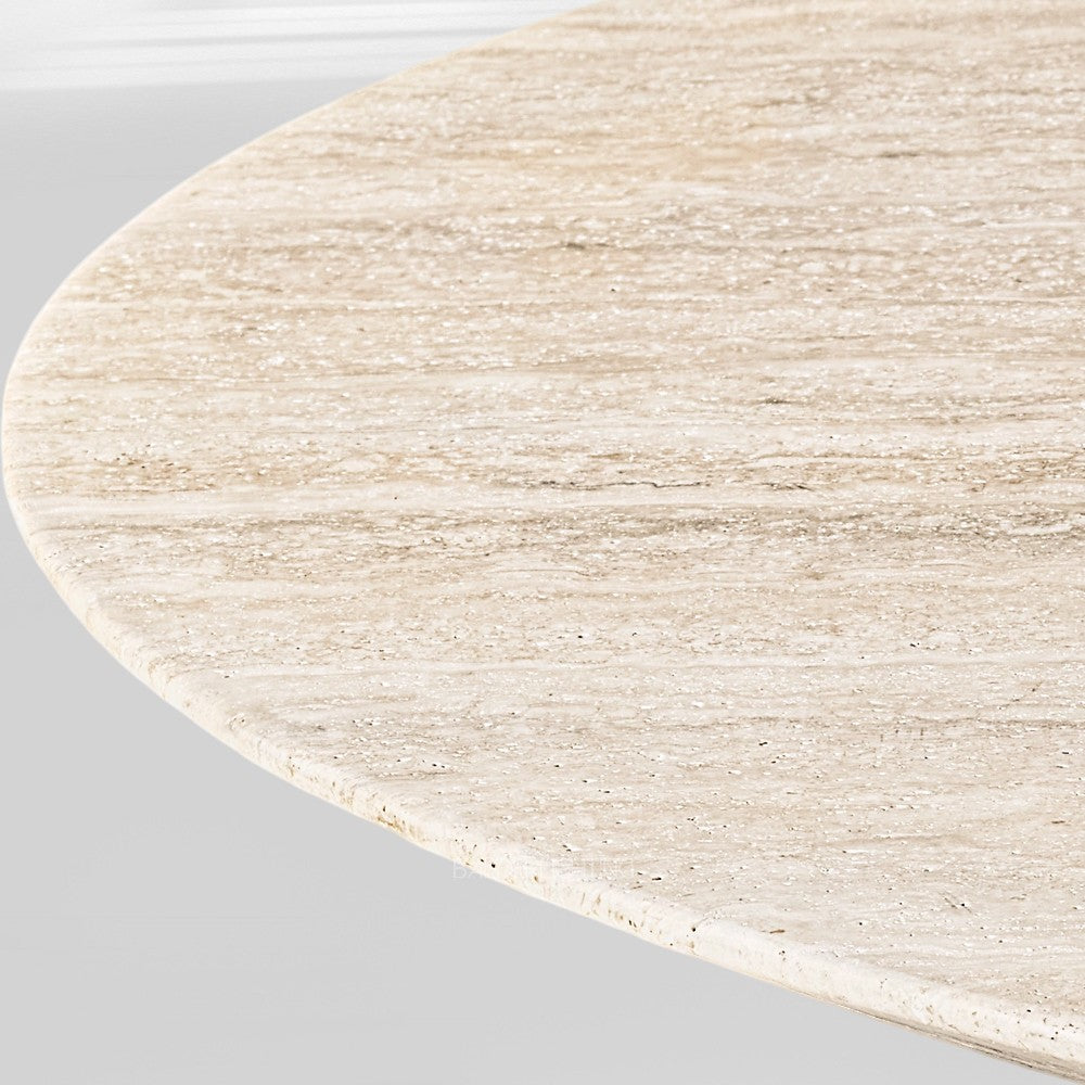 Adol Stone Round Dining Table