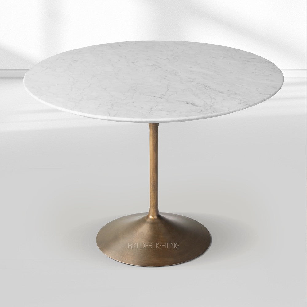 Adol Stone Round Dining Table