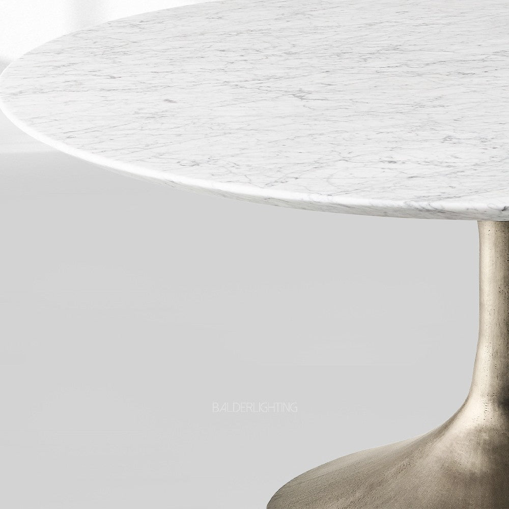 Adol Stone Round Dining Table