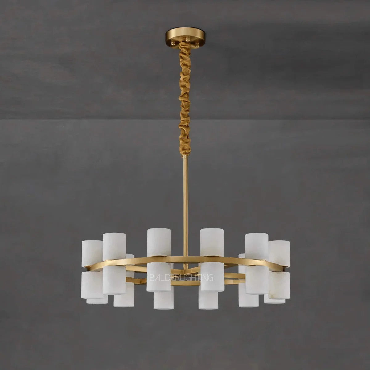Alabaster Cylinder Chandelier