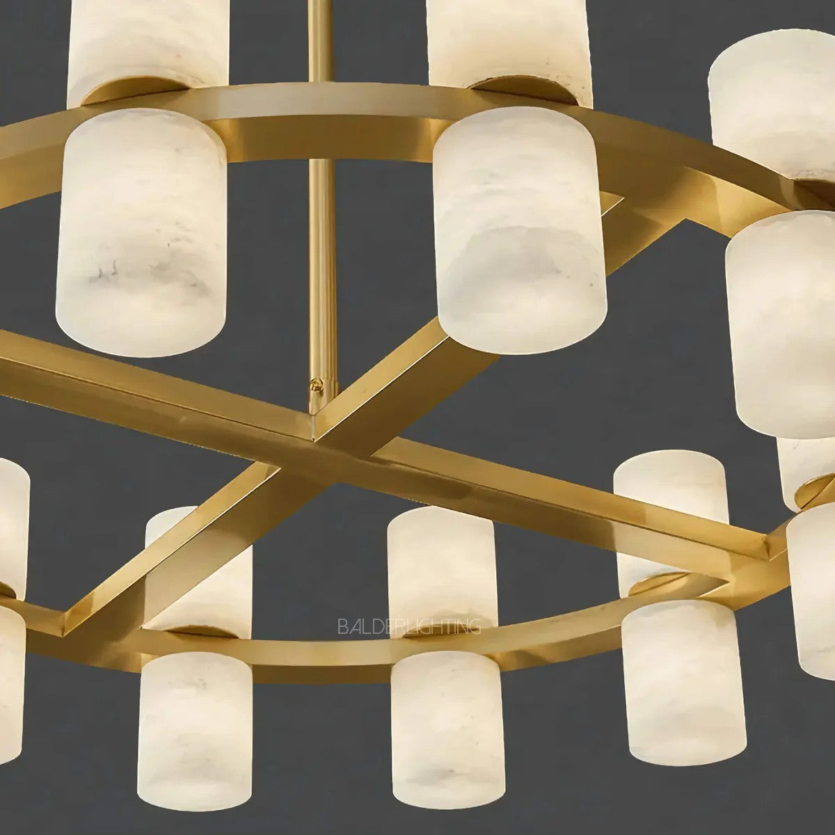 Alabaster Cylinder Chandelier