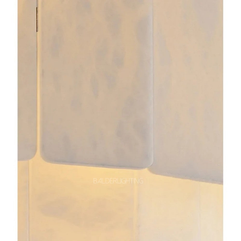Alabaster Double Layered Wall Lamp