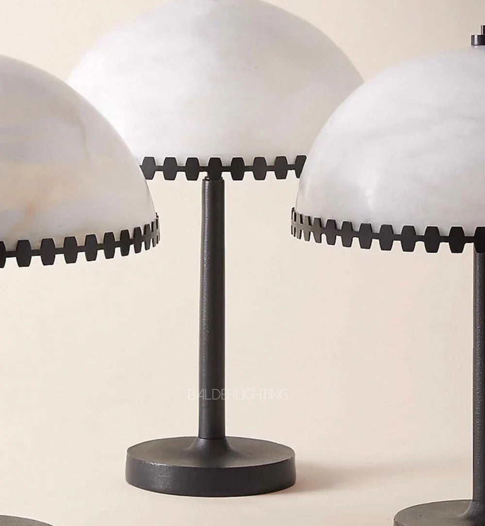Alabaster Japandi Table Lamp