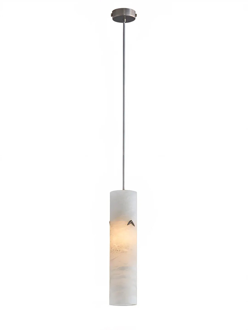 Alabaster Pendant Light with Leaf