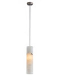 Alabaster Pendant Light with Leaf