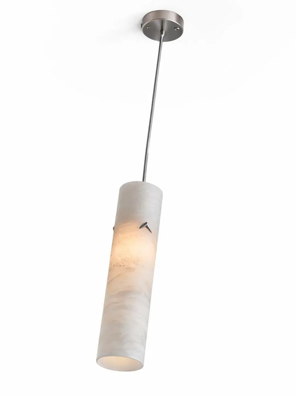 Alabaster Pendant Light with Leaf