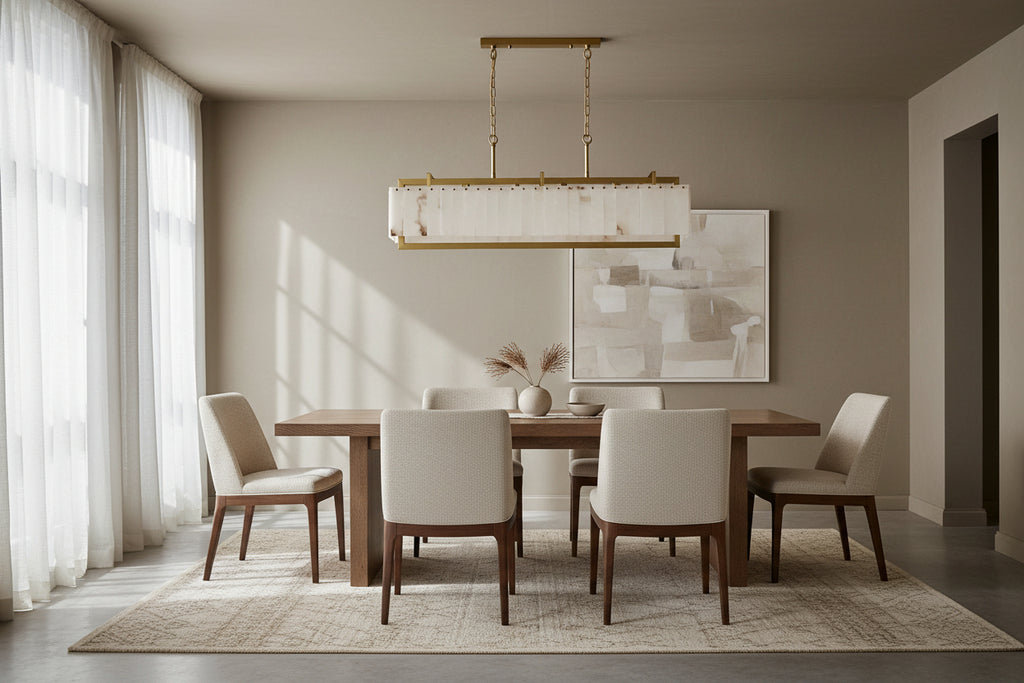 Alabaster Rectangle Chandelier