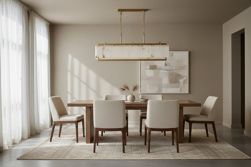 Alabaster Rectangle Chandelier