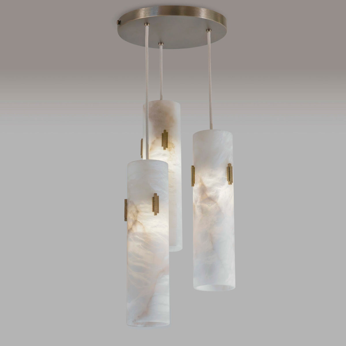 Alabaster Round Cluster Deco Pendant
