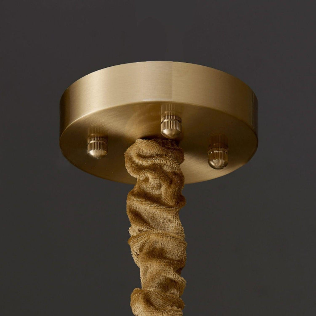 Alabaster Turbal Cylinder Chandelier