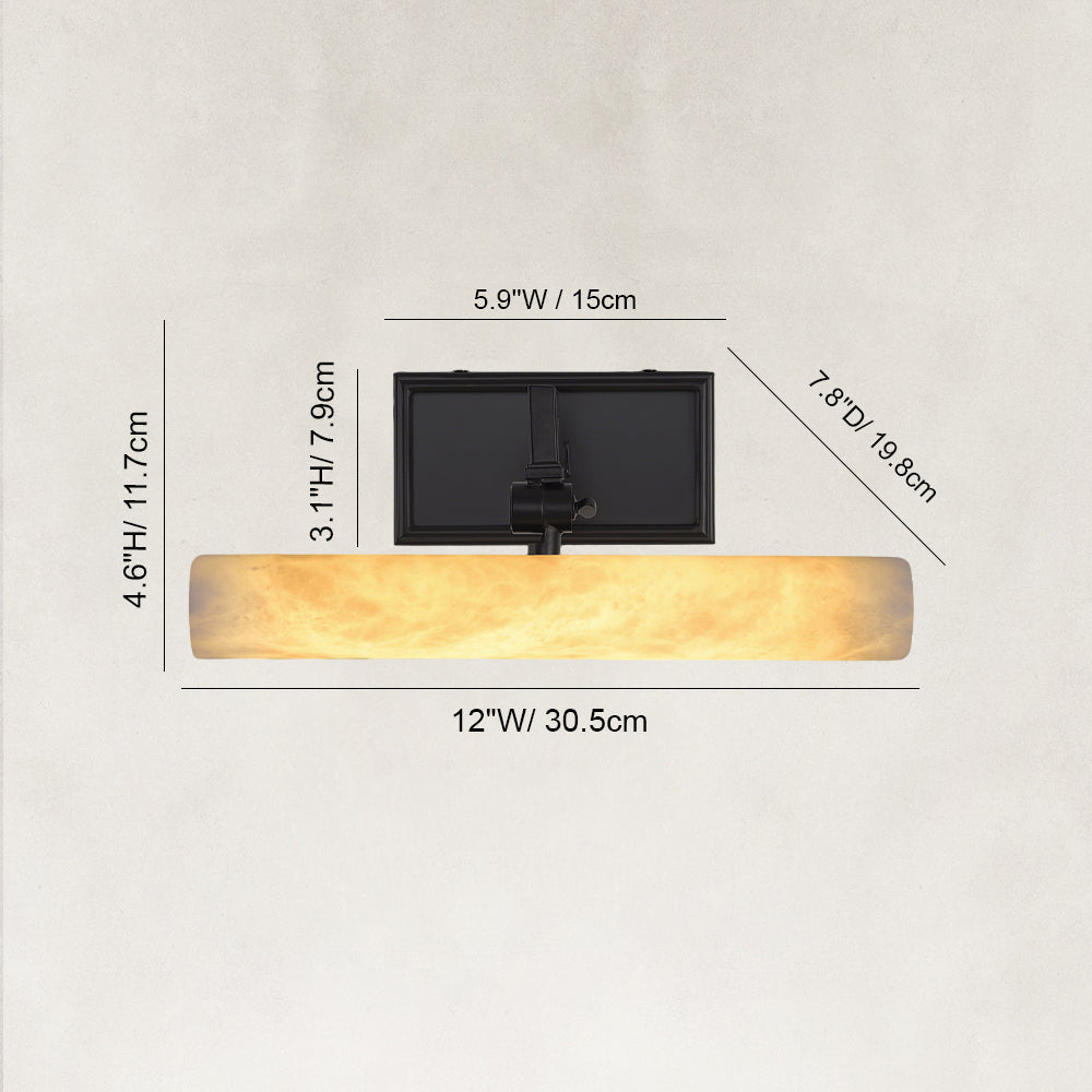 Aurora Alabaster Picture Light 12"W