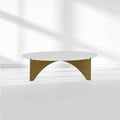 Balino Marble and Brass Coffee Table